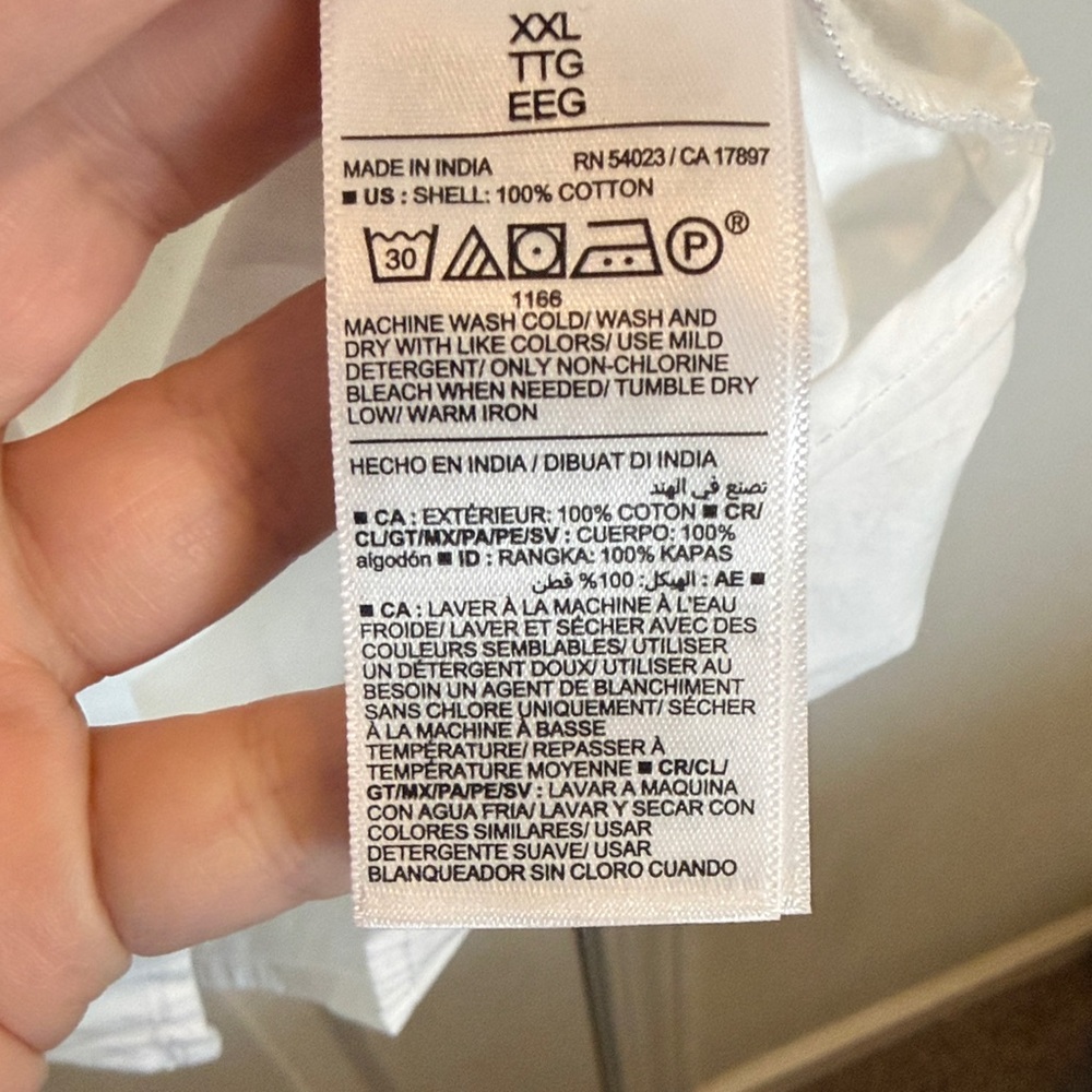 Old Navy White Short-Sleeve Shirt Dress - Picture 4 of 6